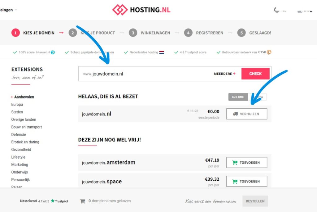 verhuizen naar hosting.nl