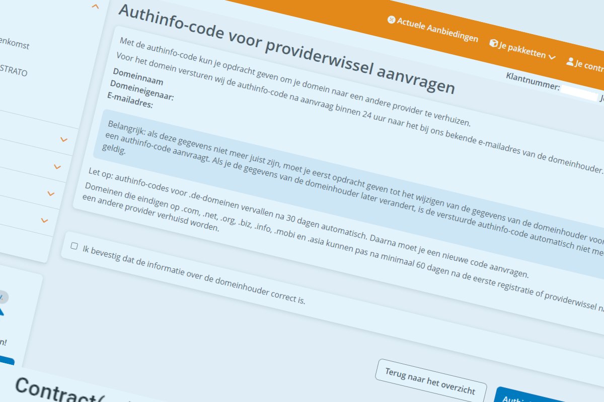 STRATO domein verhuizen