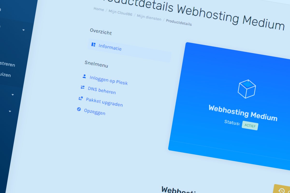 cloud86 wordpress installeren